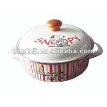 enamel cookware sets with wooden knob and full design